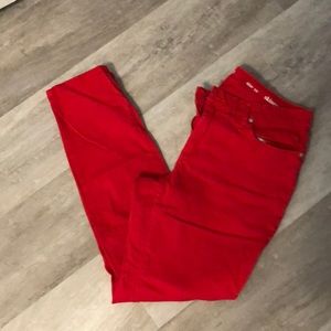 Crown & Ivy red pants size 10